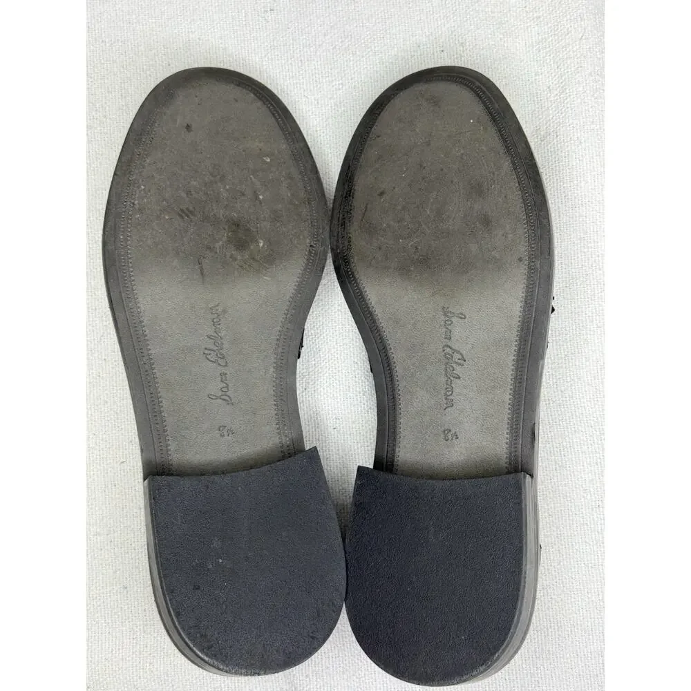 Sam Edelman Women's Caylia Leather Loafer, New, US 8.5 Size , Color Black